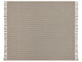 Miniatyrbilde 4 av 5: Sengeteppe Taupe Bomull 200 x 220 cm Frynser Klassisk design Soverom Tekstiler Pledd