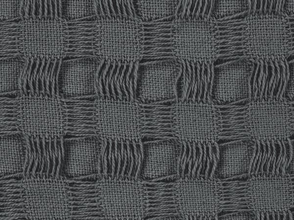 Sengeteppe Mørkegrå Bomull 150 x 200 cm Frynser Klassisk design Soverom Tekstiler Pledd
