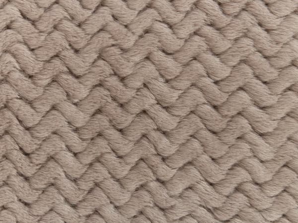 Överkast Brun 150 x 200 cm Polyester Lurvig Präglat Mönster Dekorativ Kasta Sängkläder Klassisk Design Sovrum