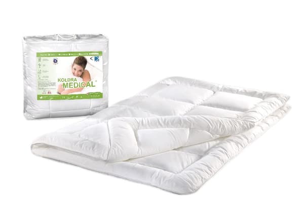 Anti-allergisk dyne 160x200 Medicinsk 1,20 kg hvid AMW