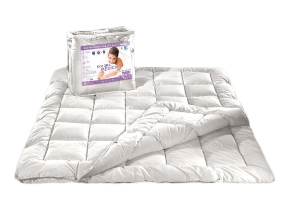 Anti-allergisk dyne 140x200 Medical Four Seasons 0,50 kg + 0,80 kg hvid AMW