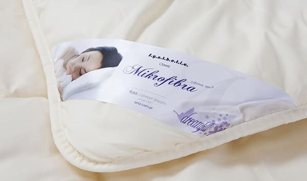 Anti-allergisk dyne 200x220 Microfiber Super Summer 440g creme AMZ