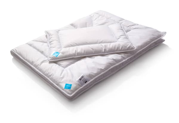 Antiallerginen peitto 90x120 + tyyny 40x60 vauvan puuvilla 350g+50g lasten setti valkoinen AMZ