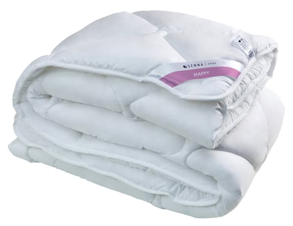 Anti-allergisk dyne 155x200 Happy Maxx Duo, hvid polyester mikrofiber Inter Widex