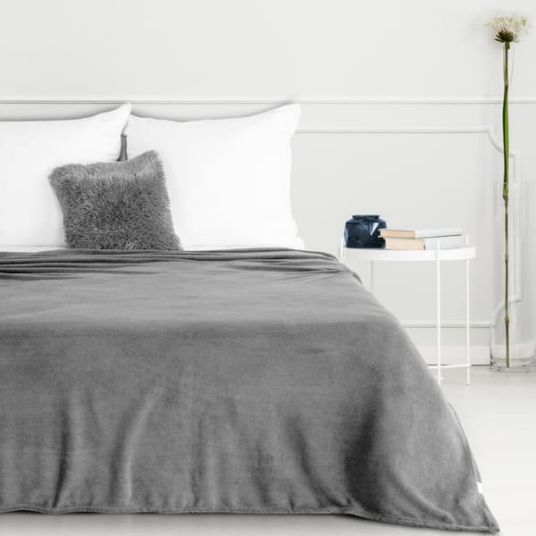 Microfiber tæppe 150x200 Simple sølv Eurogardiner