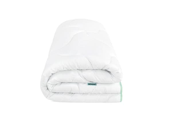 Aloe Vera täcke 220x200 vit mikrofiber Wendre