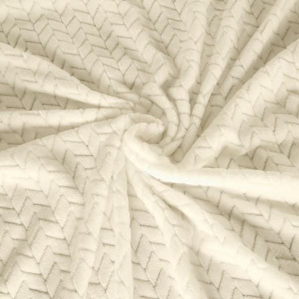 Mikrofibertæppe 220x200 Cindy beige