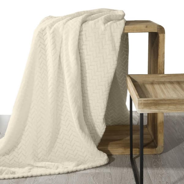 Mikrofibertæppe 220x200 Cindy beige