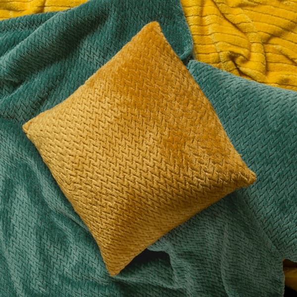 Mikrofibertæppe 170x210 Cindy 3 mørkegrøn