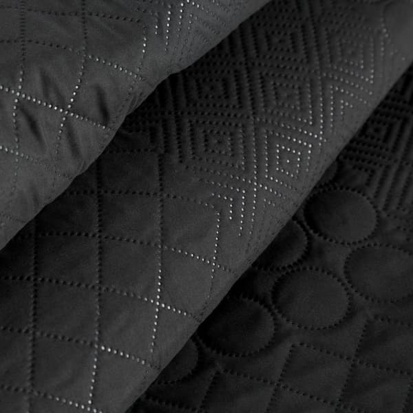 Koristeellinen päiväpeite 170x210 Boni 5 musta geometrinen