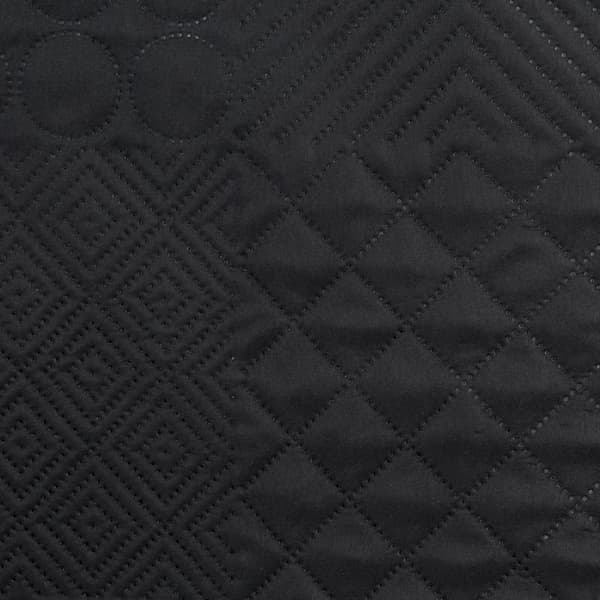 Dekorativt sengetæppe 220x240 Boni 5 sort geometrisk