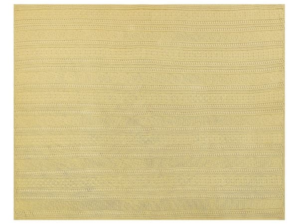 Överkast Gul Bomullstyg 150 x 200 cm Dekorativt överkast Sängkläder Klassisk Design Sovrum