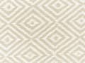 Pikkukuva 5 / 5: Päiväpeite vaalea beige puuvilla 200 x 220 cm hapsut geometrinen salmiakkikuvio