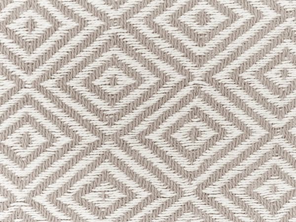 Päiväpeite ruskeanharmaa puuvilla 200 x 220 cm hapsut geometrinen salmiakkikuvio