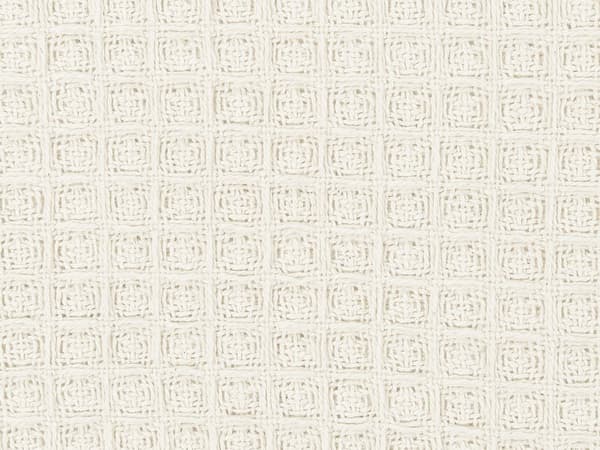 Överkast Ljusbeige Bomull 200 x 220 cm Våffelmönster Sängöverkast Vardagsrum Sovrum Textilier