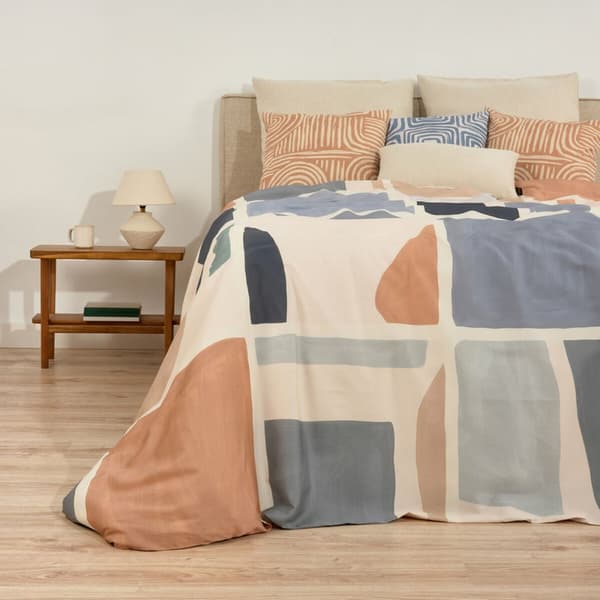 Påslakan Terracota Peñíscola Multicolour 300 Trådar Poplin 140 x 200 cm