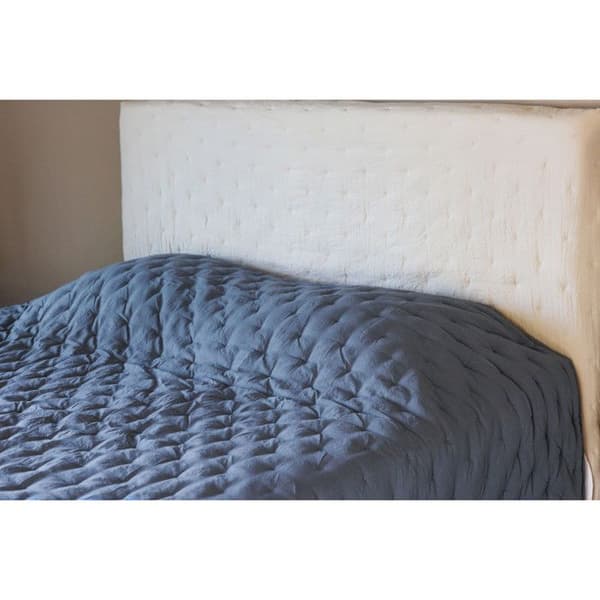 Quiltat tvättat överkast i mikrofiber "Céleste" alla storlekar South Wind - Céleste Nacre - 240 x 260 cm för "King Size" säng