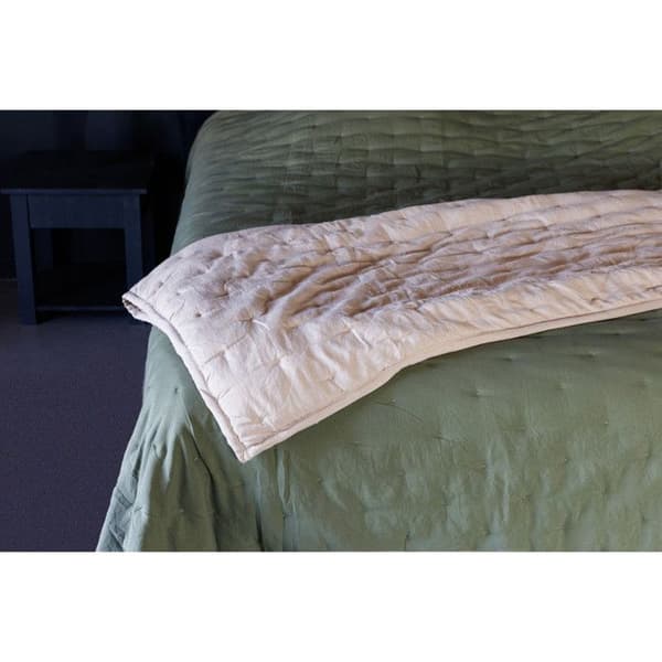 Quiltat tvättat överkast i mikrofiber "Céleste" alla storlekar South Wind - Céleste Nacre - 240 x 260 cm för "King Size" säng