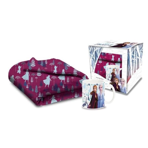 Set Regalo Tazza con Plaid Frozen 2