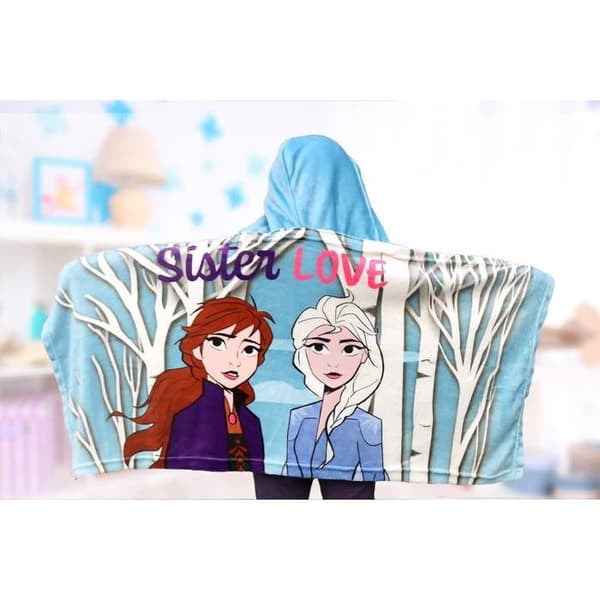 Frozen Sister Pläd Poncho i flanell
