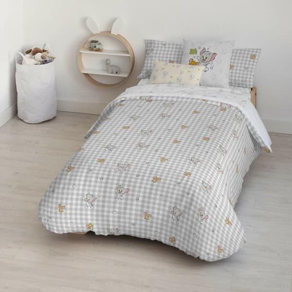 Nordisk cover Tom & Jerry Vichy Multifarvet 175 Tråde 155 x 220 cm