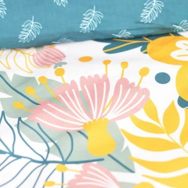 Nordisk deksel TODAY SUNSHINE Blomster Flerfarget 240 x 220 cm