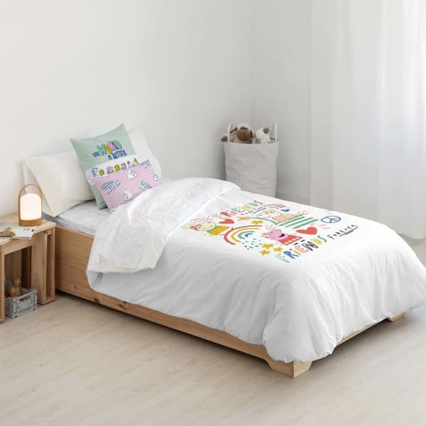 Nordisk deksel Peppa Pig Together Flerfarget 175 Tråder 155 x 220 cm