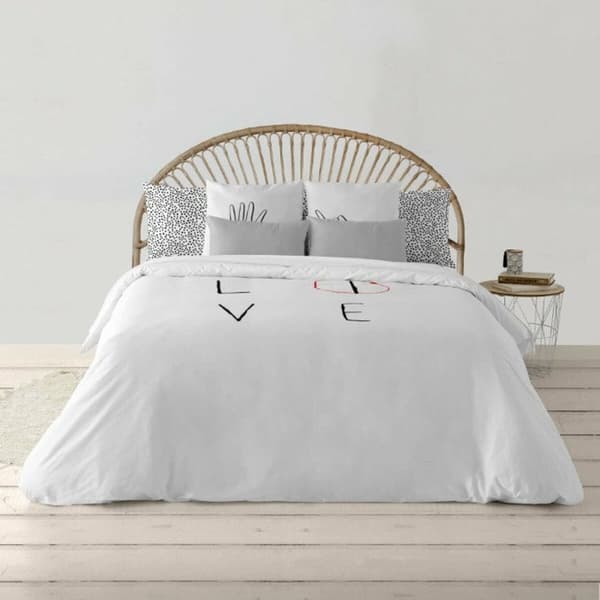 Nordisk deksel Decolores Love Flerfarget 175 Tråder 140 x 200 cm Flaskehals