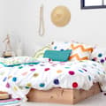 Miniatyrbillede 4 af 6: Nordisk cover HappyFriday Confetti Multifarvet 155 x 220 cm