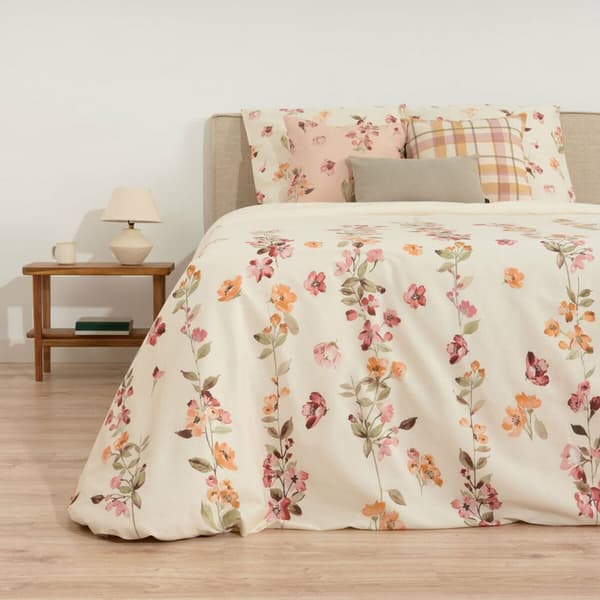 Påslakan Terracota Morella Multicolour 300 Trådar Poplin 260 x 240 cm