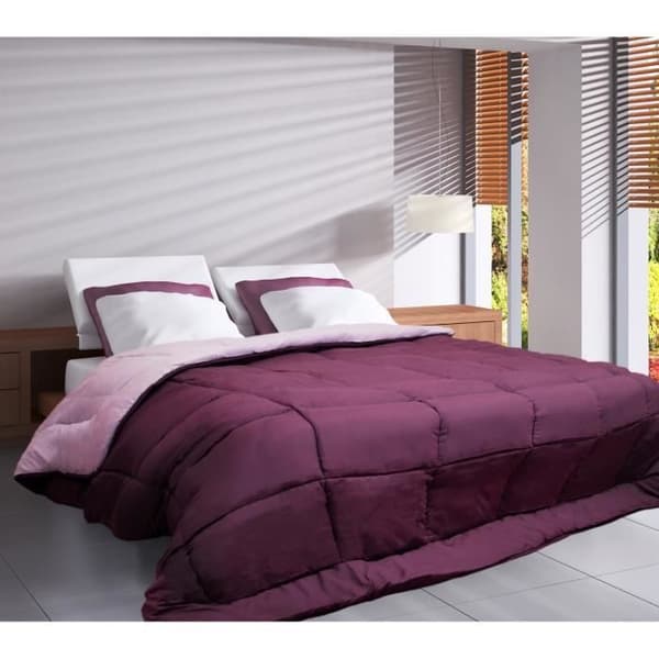 Mikrofiberduvet 400g / m² CALGARY Plum & Parma 240x260cm