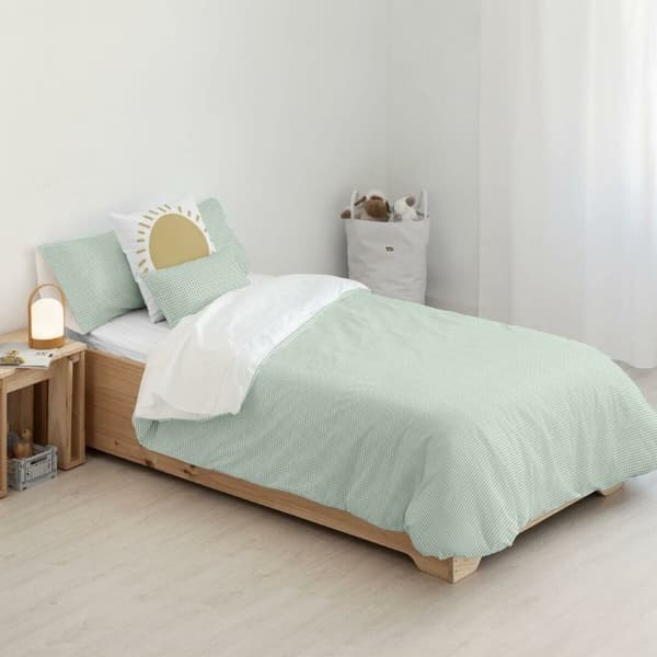 Påslakan Kids&Cotton Vichy Mint 180 x 220 cm