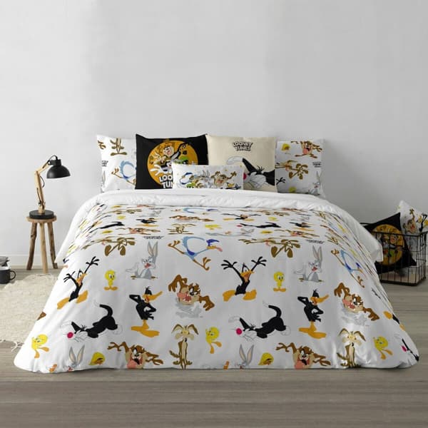 Pussilakana Looney Tunes Looney Characters Monivärinen 180 x 220 cm