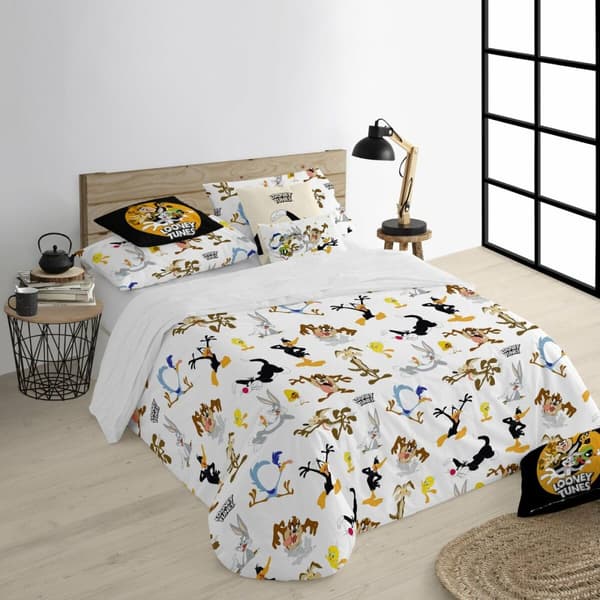 Pussilakana Looney Tunes Looney Characters Monivärinen 180 x 220 cm