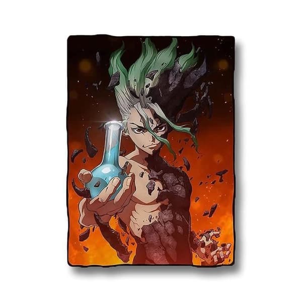 DR STONE - SENKU - TÄCK 114X152CM JUST FUNKY