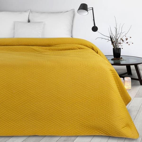 Sängöverkast D91 BONI 4 170 X 210 CM SENAP