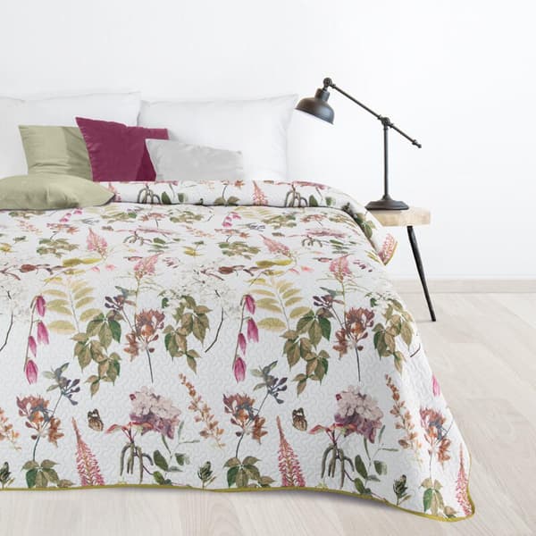SENGETÆPNE D91 ROSA 170 X 210 CM HVID