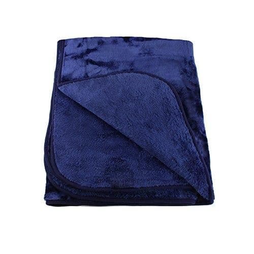 Amago Cashmere touchfilt, mikrofibrer, marinblå, 220 cm x 240 cm 4021626021077