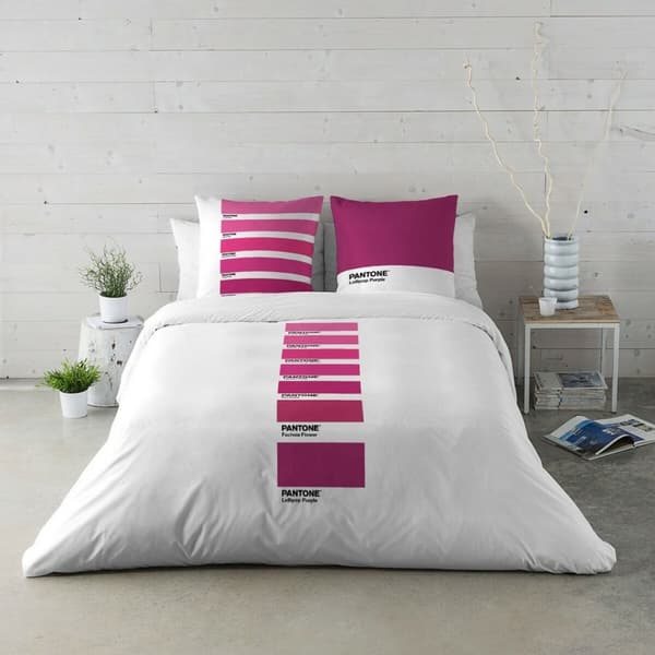 Påslakan Fun Deck Purple Pantone - UK king size-säng (240 x 220 cm)