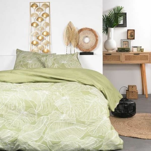 Nordisk cover SUNSHINE TODAY Floral Grøn 240 x 260 cm