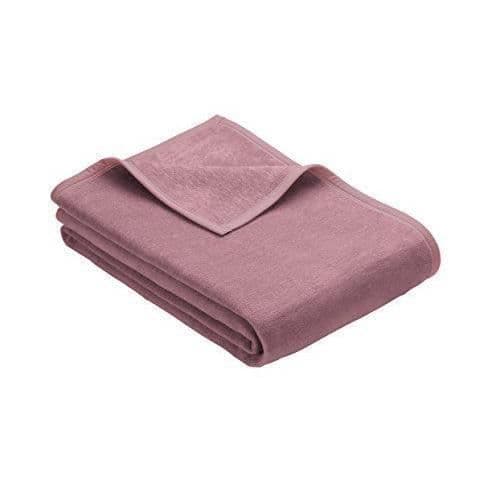 Ibena Messina Mjuk vanlig filt, bomullsblandning, 1 enhet, Bomull, rosa, 200 x 150 cm - 3560/544