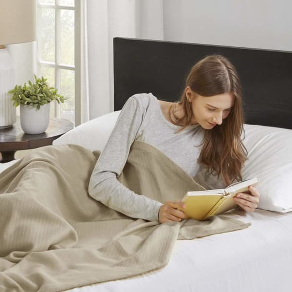 Filt - edredon - pläd Madison park - BL51N-0676 - Premier Confort Liquide Cotton Filt, Full/Queen, Linne
