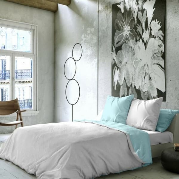 Nordisk cover Naturals Blå Hvid - Bred enkeltseng (180 x 270 cm)