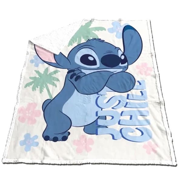 Stitch - Sherpa-filt 130x170cm - Stitch Just Chill