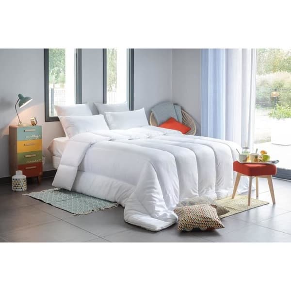 Couette - BLANRÊVE - Serenitet - Tempererad 300g/m² - 240x220 - Antikvalster - Vit