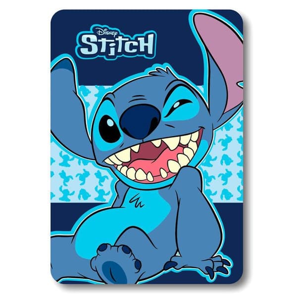 Barnfilt i fleece Disney Stitch