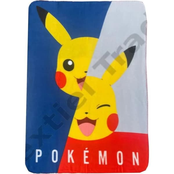 Rutig - POKEMON - Pikachu - 100 x 140 cm - 100% Polyester - Barnfilt