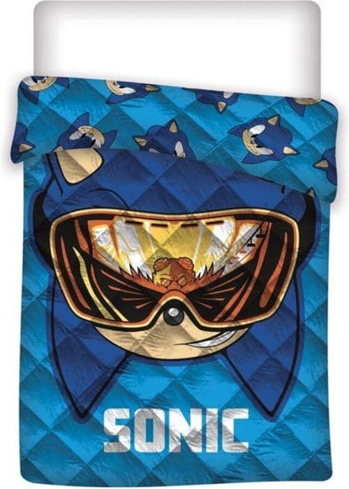 Sonic the Hedgehog Täcke, Kappa - Enkel - 140 x 200 cm - Polyester