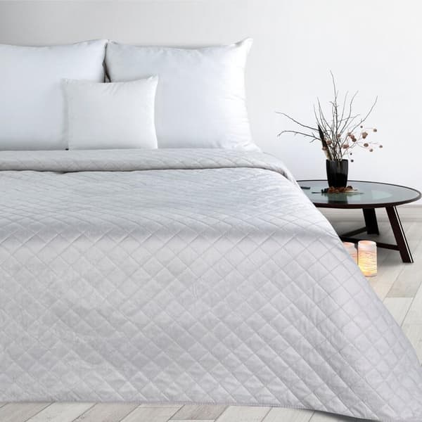 Sängöverkast D91 LUIZ 5 170 X 210 CM LJUS SILVER