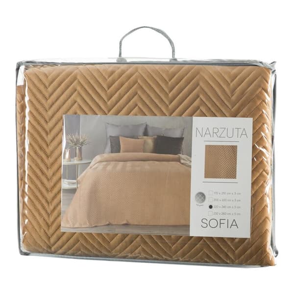 SOFIA SENGETÆKKE 230 X 260 CM HONNING